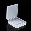Free Shipping 1PCS Plastic Transparent White 4 x 18650 Battery Case Holder Storage Box New Arrival
