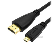 Микро ( тип d) микро-hdmi к HDMI кабель 1.4 В позолоченные для HD устройство для Microsoft Surface планшет камеры, Мобильный телефон и таблетки