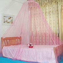 New Dome Elegent Lace Summer House Bed Netting Canopy Circular Mosquito Net Sale 01ID