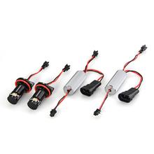 2 Sets Car H8 LED Marker Angel Eye White Light Lamp White 12V 6W for BMW