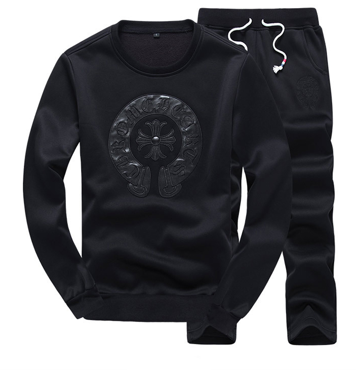 Spring Autumn Winter Sport Suit Men Sportswear Silk-Cotton Sweatshirts + Pant Outdoor Tracksuits Casual Casual Set Black #151227 Spring Autumn Winter Sport Suit Men Sportswear Silk-Cotton Sweatshirts + Pant Outdoor Tracksuits Casual Casual Set Black #151227