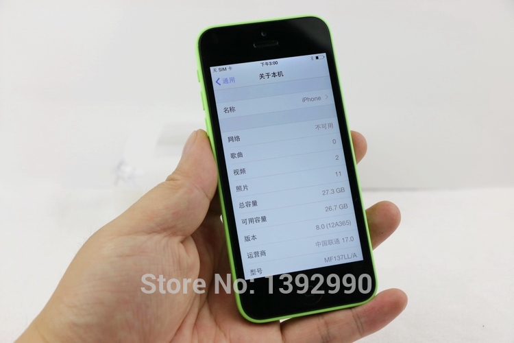   Apple , iPhone 5C   16  32   WCDMA WiFi GPS 8MP  4.0 