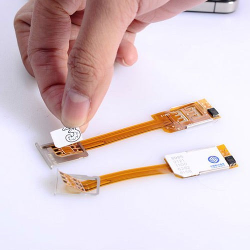 For-Apple-iPhone-5-5S-5C-6-Dual-Sim-Card-Adapter-Single-Standby-Flex-Cable-Ribbon (1)