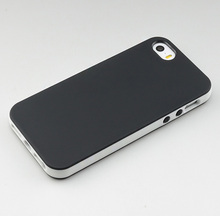 Fashion Dual Color Rubber Soft Silicone TPU Case For Apple iPhone 5 iPhone 5s s iPhone5