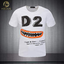 2015 summer style dsq fashion Brand Designer Men s D2 Short Sleeved T shirt High quality