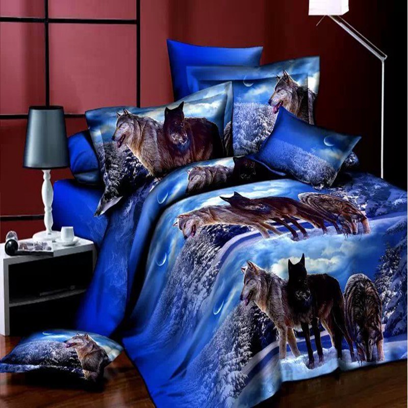 2015 New 3D Bedding Sets Animal Duvet Cover Set Bed Linen Bed Set Comforter Cover Duvet Cover Sheet Pillowcase Queen Size