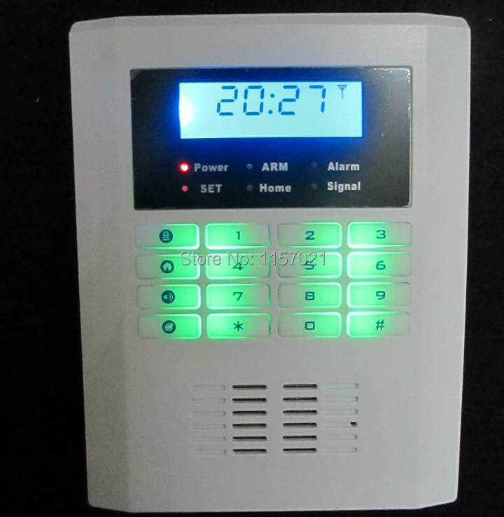 Wireless GSM and PSTN alarm system with 99 Wireless defense zone and 2 wired zones russian