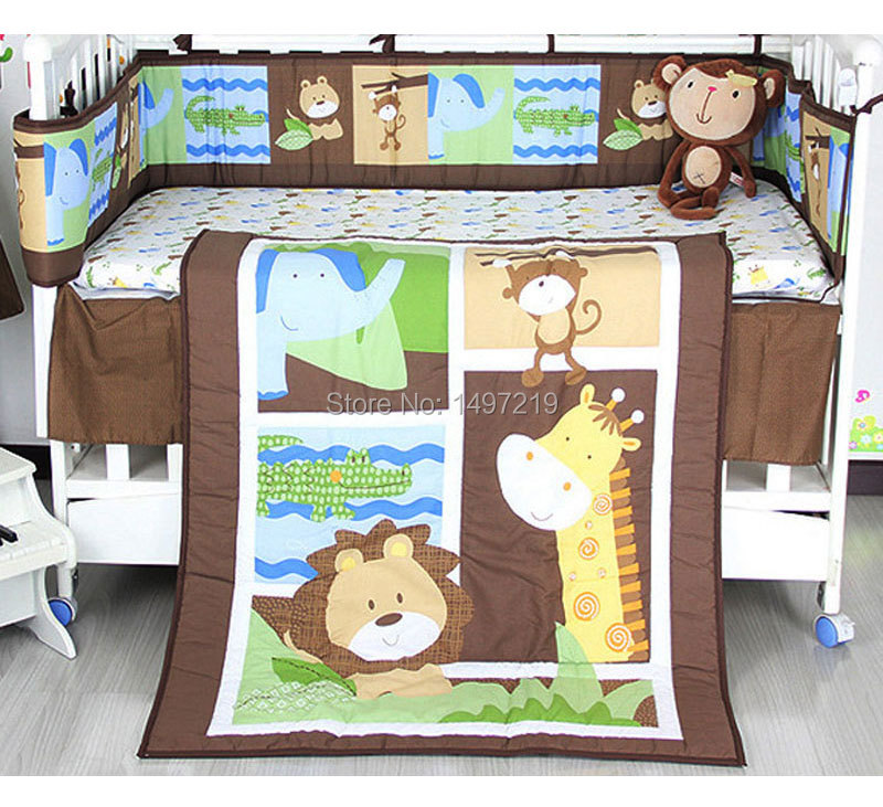 PH156 brown cot bedding set (5)