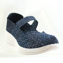 2016 Wedge Hand-Woven shoes Stretch Elastic Band Sandals Ankle Srap Elegant Style Women Flip Flops Cover Heel Sandals HW012
