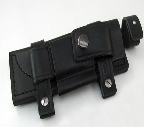 Straight Man made Leather Belt Sheath Scabbard 20x6 5cm For 7 Fixed Knife Black Color For