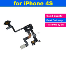 Original Power Button Flex Cable Ribbon Light Sensor Power Switch On / Off Replacement for iPhone 4S + Repair Too Kit