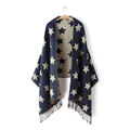 2016 New Designer Scarf 200 65cm Wool Winter Scarf Women Scarves Five Pointed Star Blanket Long