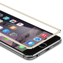 Yihailu For iPhone 6s Tempered Glass Screen Protector Full Cover Titanium 3D Curved Arc edge to edge Toughened Film For iPhone6