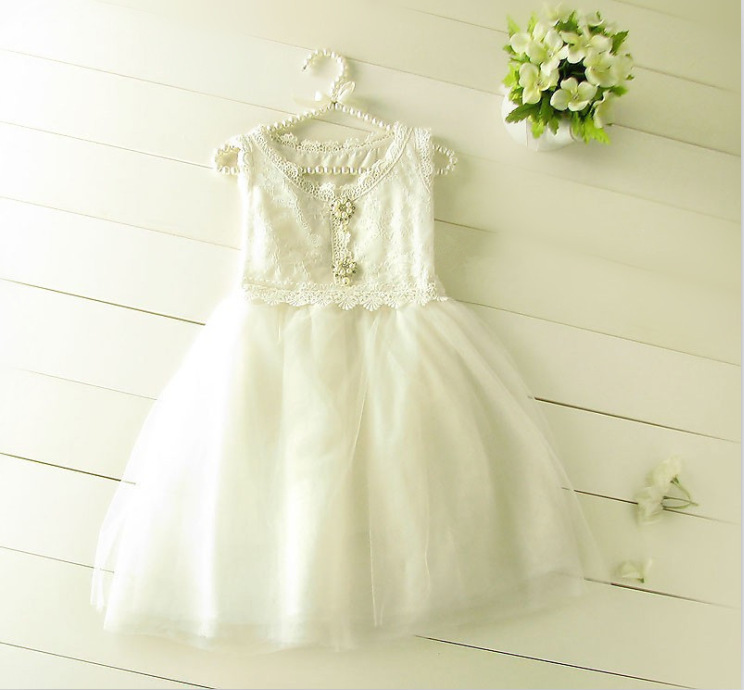 solid pearl wedding dress
