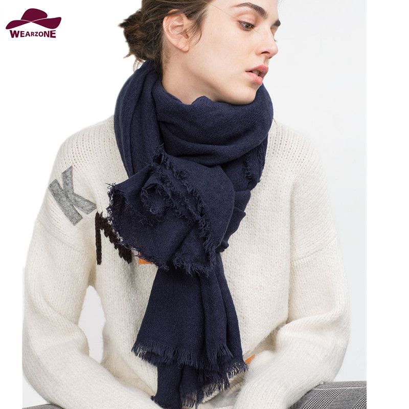 za Women Winter Scarves 2015 Desigual big scarf vintage Cashmere Shawls solid color pashmina Vintage Foulard  scarves for women