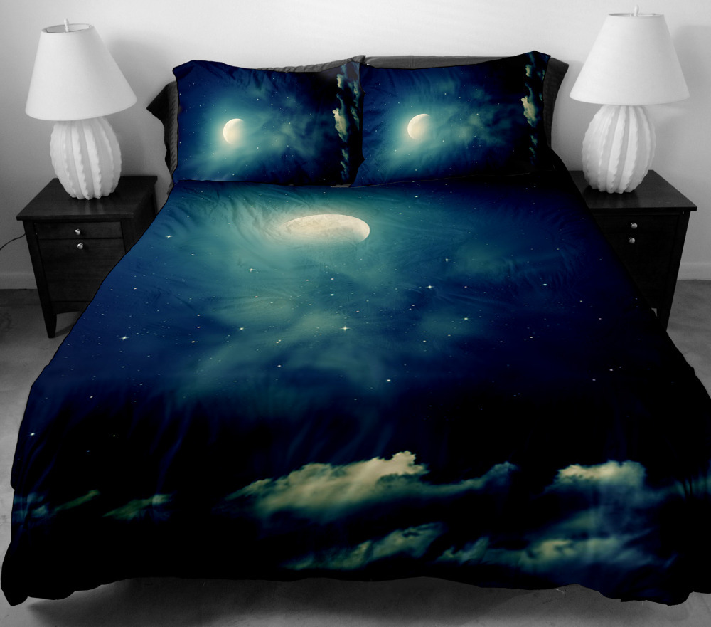 Bedding Set 2 Sides Printing The Unusual Nebula Bed Covers With 2 ...