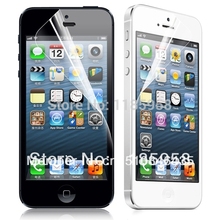 Free shipping high clear for iphone 5 5s screen protector front and back protective film with retail package