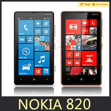 Original Nokia Lumia 820 Unlocked Mobile Phone Microsoft Windows 8 8GB ROM 8MP Camera 4.3″inch GPS Refurbished 3G Smartphone