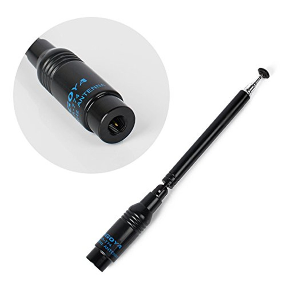 Nagoya NA 774 SMA M male walkie talkie antenna VHF136 174MHZ UHF400 480MHZ dual band for