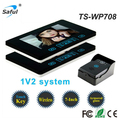 2 4GHz digital frequency Upgraded 7 High Sensitivity touch key rainproof wireless video intercom doorbell with