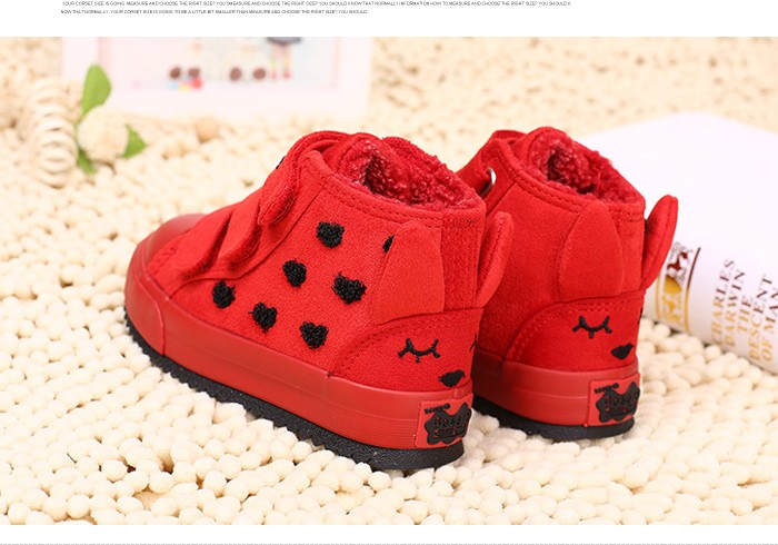 New 2015 Winter Fashion Children Boots Flock Leather Rubber Kids Sneakers Sapato Infantil Kids Boots Children Shoes For Girls free shipping (14)