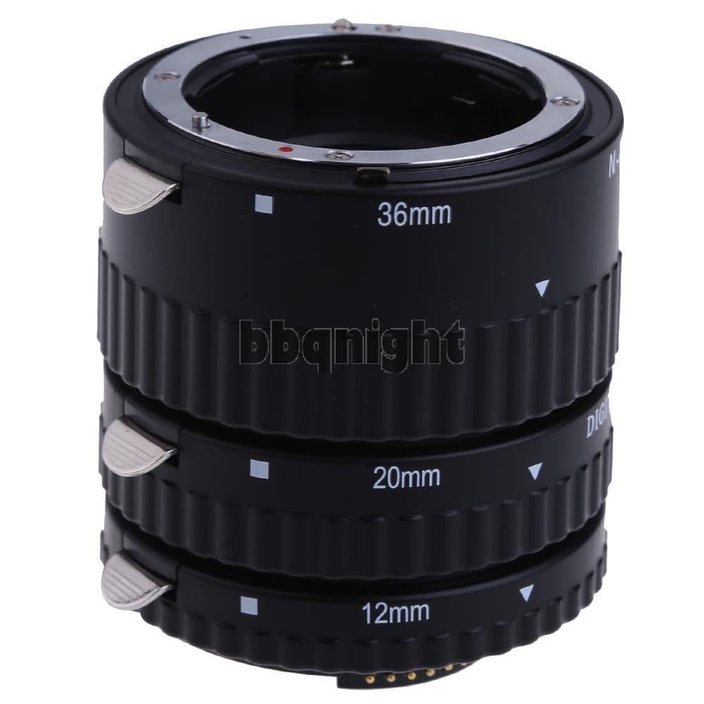 Commlite AF Macro Extension Tube Set 12mm 20mm 36mm for Nikon Camera Lens