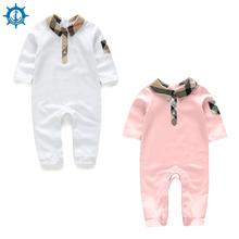 Baby Rompers 100% Cotton Long Sleeve Cartoons 2 colors Fashion Style Baby Girl Clothes Toddler Boy Jumpsuits Bebe Roupas HB062