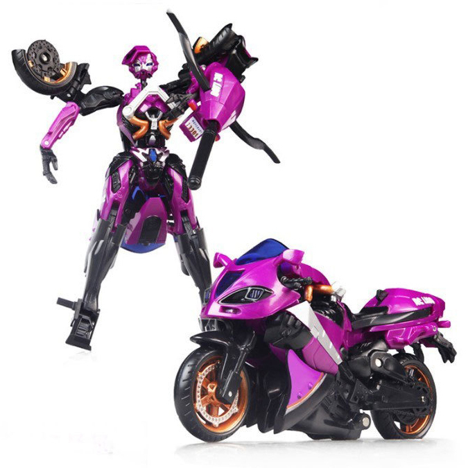 Motorcycle Model Transformative Al West Carroll Robot Car Action toys 