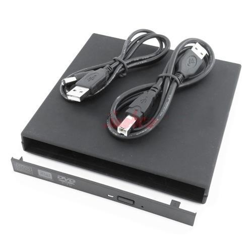 2020 USB 2.0 To SATA CD DVD Rom Optical Drive External Enclosure Case