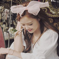 2016 New Brand Chiffon Women Girl s Headbands Hair Band Accessories Big Bow Turban Headband Summer