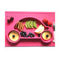 Silicone Placemat Infant Tiny Diner Portable Placemat kids suctions to surface non slip mat BPA