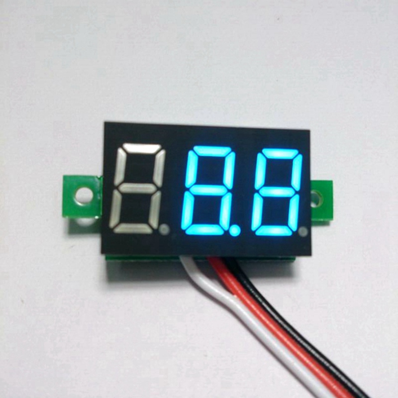 DC 0-100V car digital voltage meter with Blue led display volt voltage panel meter voltmeter battery monitor