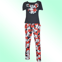 2016 Summer Sport Suit Set Camouflage Mouse Print Women Costume Tracksuit Fashion 2-pieces ( Sport T-Shirt + Pants) Female Sets