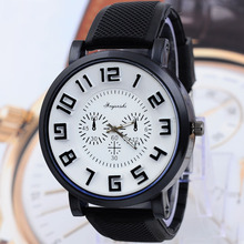 Nuevos hombres de gel de sílice de cuarzo reloj caliente venta