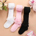 Fashion Girls Dance Tights Princess White Lace Dress Slim Cotton Children Pantyhose Tight Elastic Baby Stocking
