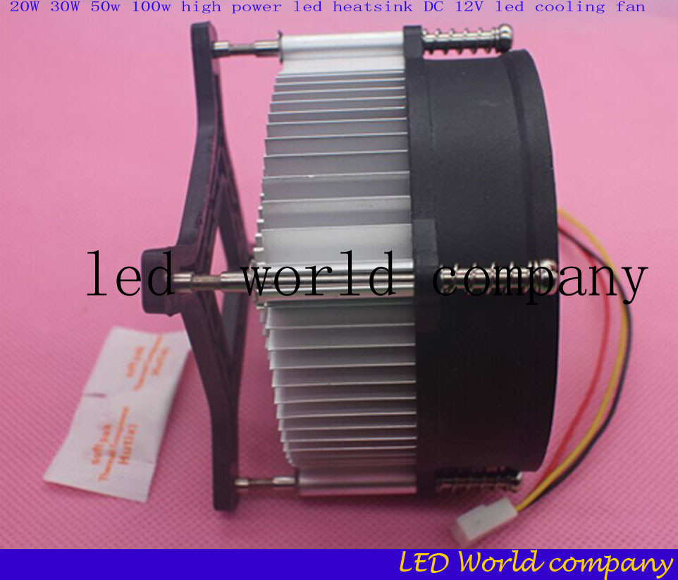 Description Picture 6 of itemHot 20W 30W 50w 100w high power led heatsink DC 12V led cooling fan led high power LED bulb radiator 1pcs/lot