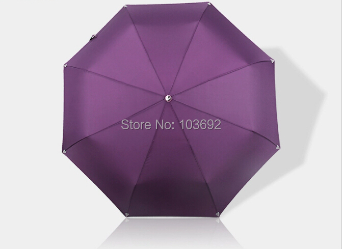 2015 Fully Automatic Umbrella large 3 Fold Umbrella UV sun rain shine dual use umbrellas men
