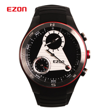 2015 EZON relojes digitales hombres relojes deportivos exterior senderismo escalada de montaña del termómetro del compás 50 M impermeable / H603