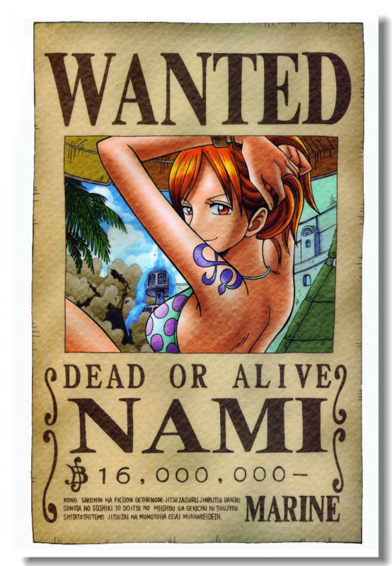 One Piece Wanted Poster Font Style