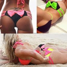 Summer style 2015 swimsuit bow bikini bottom cute Swimwear brand biquini bikinis swim suit women usa brazilian bikini bottoms