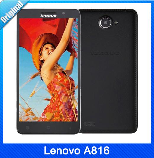 Original Lenovo A816 FDD 4G Android 4 4 MSM8916 Quad Core 5 5inch Smart Cell Phone