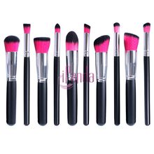 10pcs Professional Makeup Foundation Eyeshadow Nose Powder Brush Set Kabuki DRES 69333 
