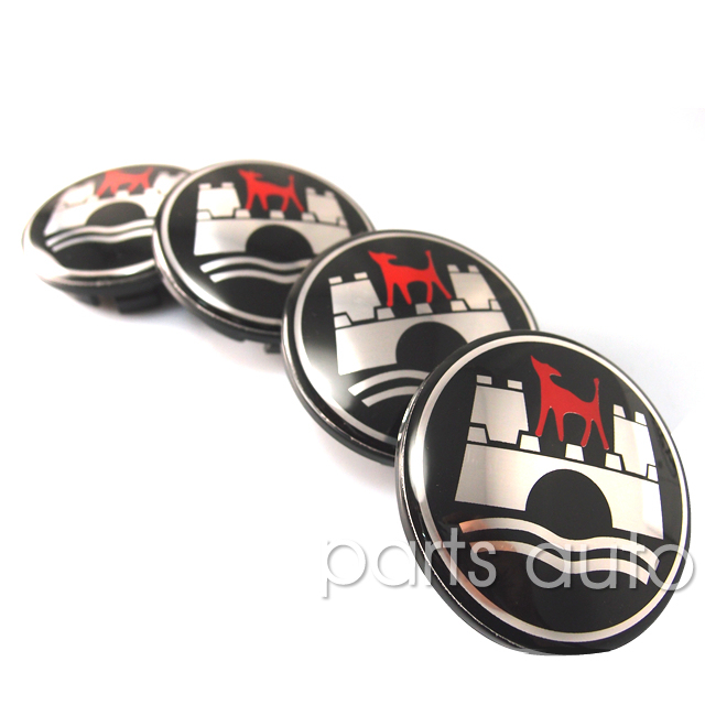 4x/set VW WOLFSBURG LOGO modification WHEEL CENTER CAPS BADGE 65mm