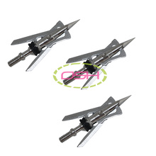 3pcs lot Silver Archery Arrow Heads Broadheads Outdoor Hunting Fishing Arrow Head Bows and Arrows Set