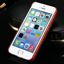 Vintage PU Leather Case For iPhone 5 Phone Bag Back Cover FASHION Logo For iPhone 5s