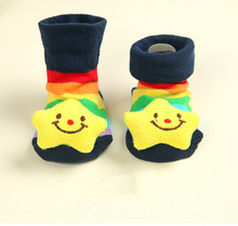 12 pairs lot Baby Socks Newborn With Animal Baby Boy Outdoor Shoes Baby Girl Anti slip
