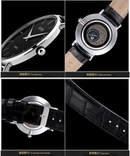SINOBI men s fashion watch men leather strap quartz watch ultra thin brand watch free shipping