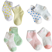 10 Pieces/lot=5Pairs Cotton New Born Baby Socks Short Socks Girls and Boys
