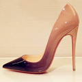 Hot Red Bottom High Heels shoes Women Paint Leater Shoes Sexy Pointed Stiletto High Heels Women