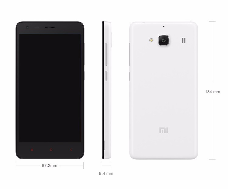 xiaomi redmi 2 size